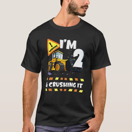 私は2で粉砕It建築掘削機2nd B Tシャツ (正面)