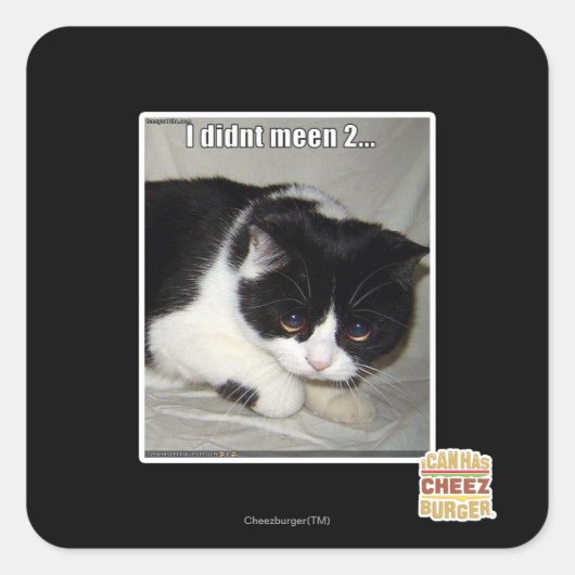 私は2と言わなかった スクエアシール (正面)