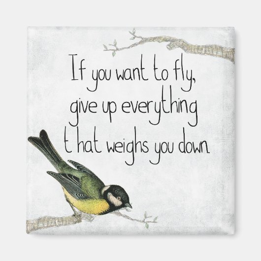 私は2インチ角磁石を飛びたい マグネット (正面)