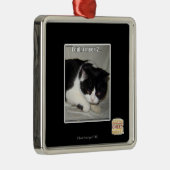 私は2人に会わなかった メタルオーナメント (右)