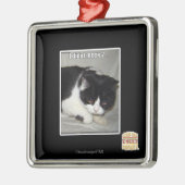 私は2人に会わなかった メタルオーナメント (左)