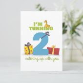 私は2人のハッピーバースデーキッズカードを回している サンキューカード (スタンド正面)