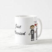 私は2人の新郎をします コーヒーマグカップ (正面右)