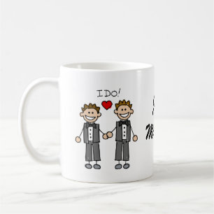 私は2人の新郎をします コーヒーマグカップ