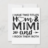 私は2人の母とミミがいる|パパとママ 招待状 (正面)