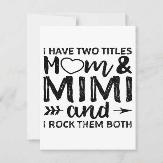 私は2人の母とミミがいる|パパとママ 招待状 (正面)