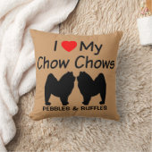私は2匹のチャウ犬が大好き クッション (ブランケット)