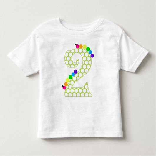 私は2才です トドラーTシャツ (正面)