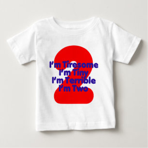 私は2才です ベビーTシャツ