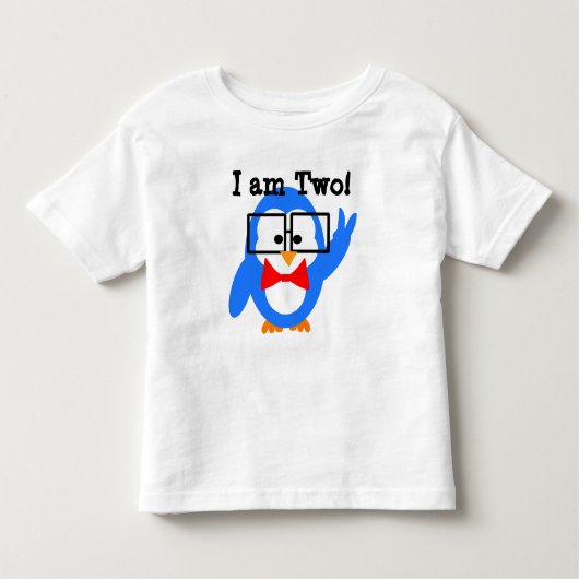 私は2才です! 私は2才です! 幼児の誕生日のワイシャツ トドラーTシャツ (正面)