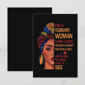 私は2月の女性だ 出欠カード (正面/裏面)
