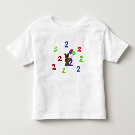 私は2歳だ トドラーTシャツ (正面)