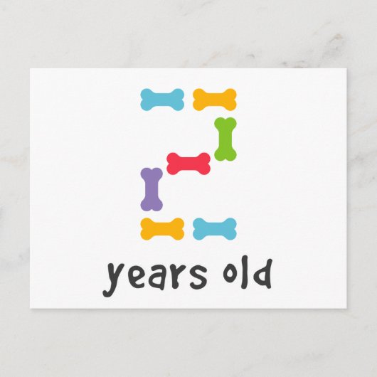 私は2歳だ ポストカード (正面)