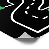 私は2歳の誕生日少年ごみ車 ポスター (角)