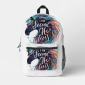 私は2番目の彼は最初のバックパックD1 プリントバックパック (正面)