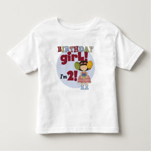 私は2誕生日ガールTシャツとギフト トドラーTシャツ