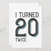 私は20を2回回した サンキューカード (正面/裏面)