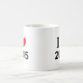 私は2005年が好き コーヒーマグカップ (中央)