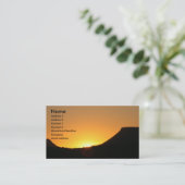 私は2011年のカレンダーと日の出 名刺 (スタンド正面)