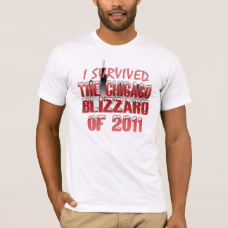 私は2011年のシカゴのブリザードを生き延びました Tシャツ