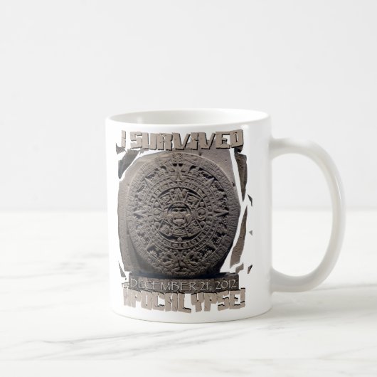 私は2012年の黙示録を生き延びました コーヒーマグカップ (右)