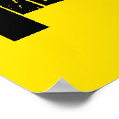 私は2013を愛している – ブラックとイエローアートポップ・アートののポスター ポスター (角)