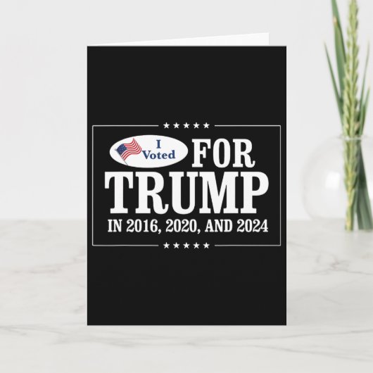 私は2016年にトランプに投票しました カード (正面)