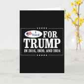 私は2016年にトランプに投票しました カード (黄色い花)