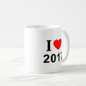私は2017年が大好き 2017年のマグカップ コーヒーマグカップ (正面右)