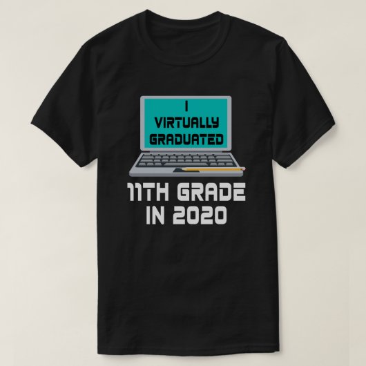私は2020年に事実上11年生を卒業しました Tシャツ (デザイン正面)