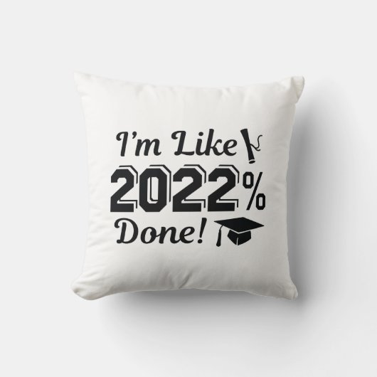 私は2022%完了している クッション (正面)