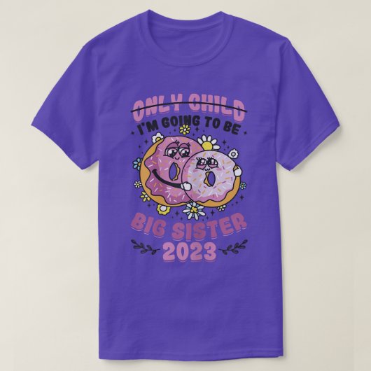 私は2023年の姉の妊娠を発表する Tシャツ (デザイン正面)