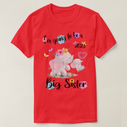 私は2023年の姉の妊娠Announになる Tシャツ (デザイン正面)