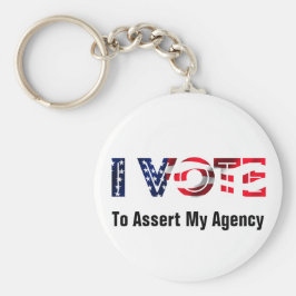 私は2024年に代理店を主張するよう投票する キーホルダー