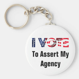 私は2024年に代理店を主張するよう投票する キーホルダー