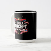 私は2024年の計画選挙の概念を持っおもしろいている ツートーンマグカップ (正面左)