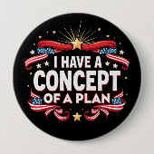 私は2024年の計画選挙の概念を持っおもしろいている 缶バッジ (正面)