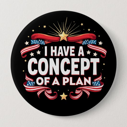 私は2024年の計画選挙の概念を持っおもしろいている 缶バッジ (正面)