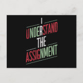 私は2024年の課題を理解している ポストカード (正面)