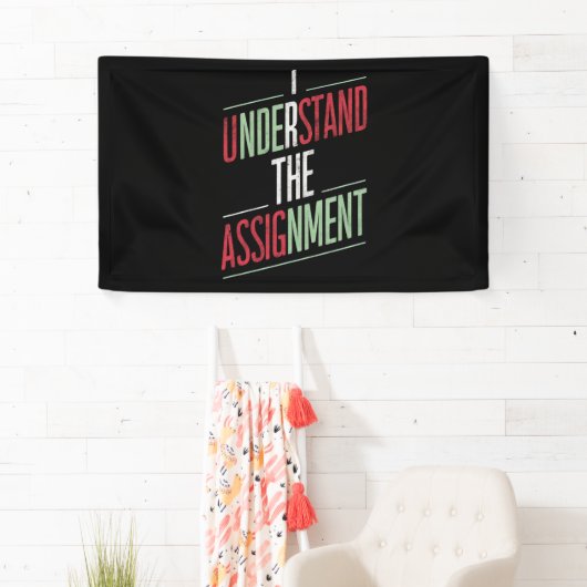 私は2024年の課題を理解している 横断幕 (インサイチュ)