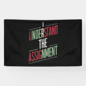 私は2024年の課題を理解している 横断幕 (横)