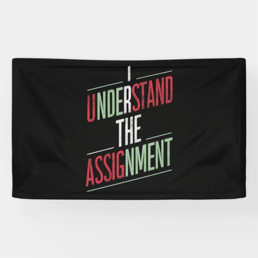 私は2024年の課題を理解している 横断幕 (横)