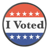 私は2024年の選挙に投票した アイスホッケーパック (正面)