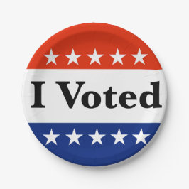 私は2024年の選挙に投票した ペーパープレート