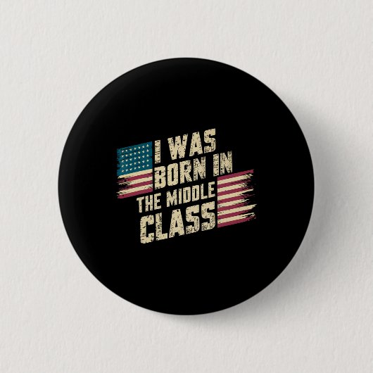 私は2024年のClトランプの真ん中にいた 缶バッジ (正面)