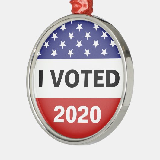私は2024年アメリカ国旗の金属オーナメントを投票 メタルオーナメント (左)