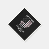 私は2024年有罪判決を受けたフェロン・プロトランプの投票をしている スタンダードカクテルナプキン (角)
