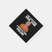 私は2024年有罪判決を受けたフェロン・プロトランプの投票をしている スタンダードカクテルナプキン (角)