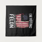 私は2024年有罪判決を受けたフェロン・プロトランプの投票をしている タペストリー (正面(横))