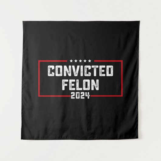 私は2024年有罪判決を受けたフェロン・プロトランプの投票をしている タペストリー (正面)